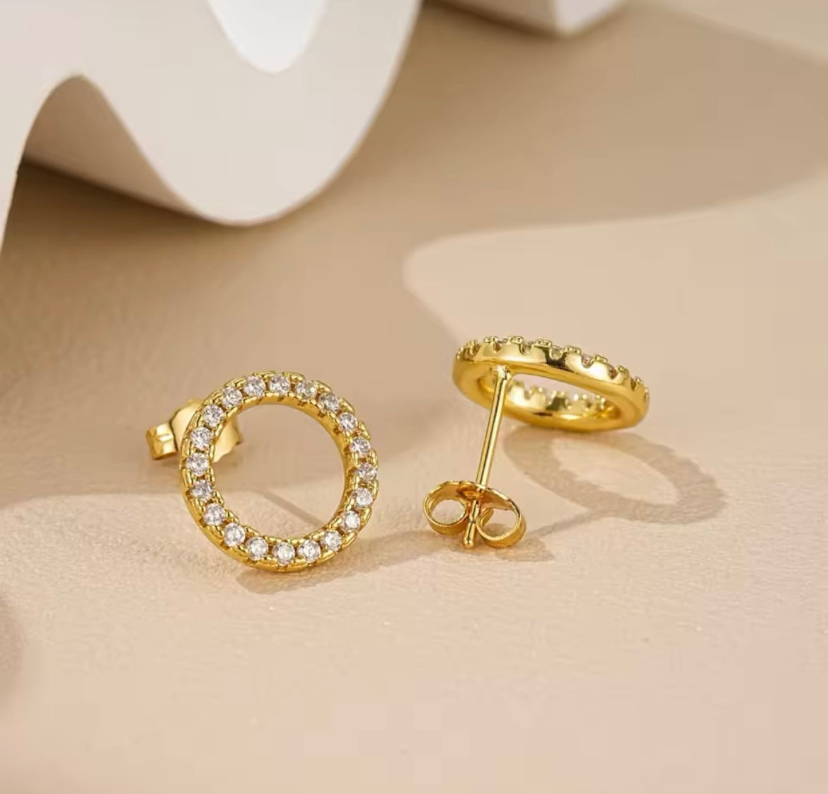 Golden Infinite Earrings