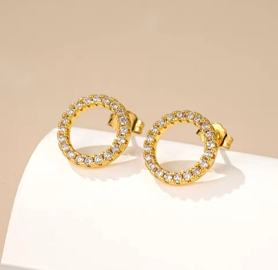 Golden Infinite Earrings